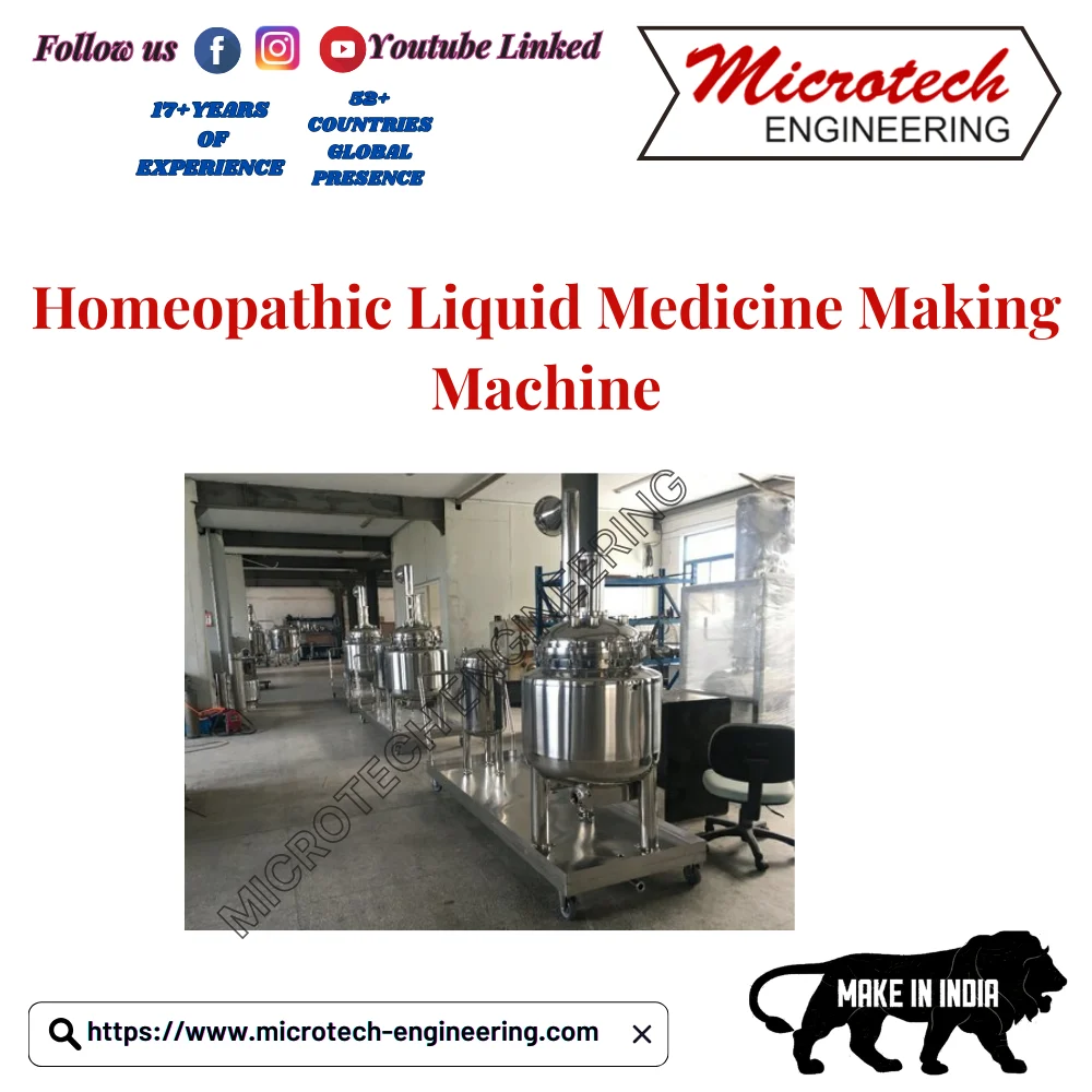 Homeopathic Liquid Medicine Making Machine